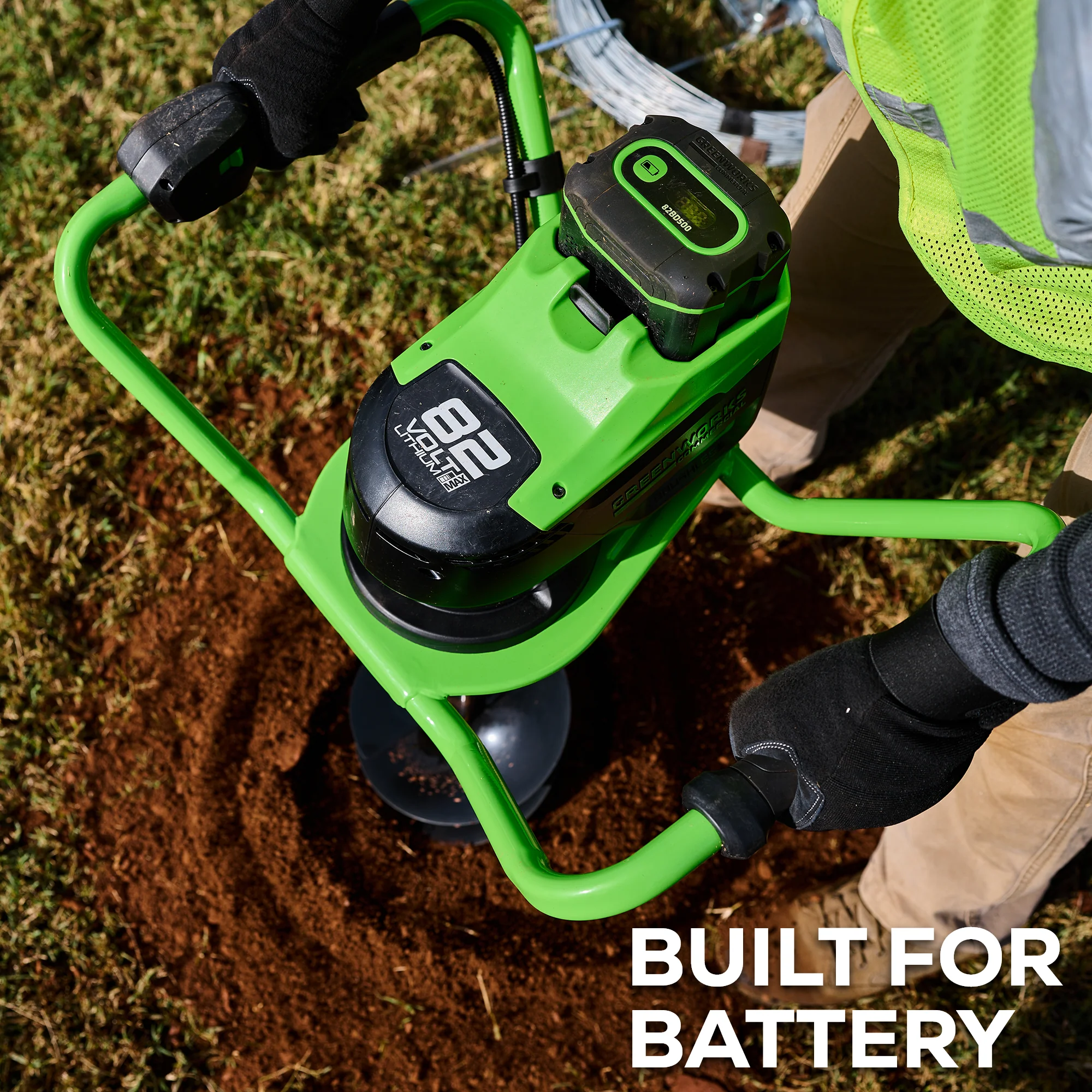 82V Earth Auger Kit with 4Ah Battery and Dual Port Charger | 82EA8-4DP - Image 3