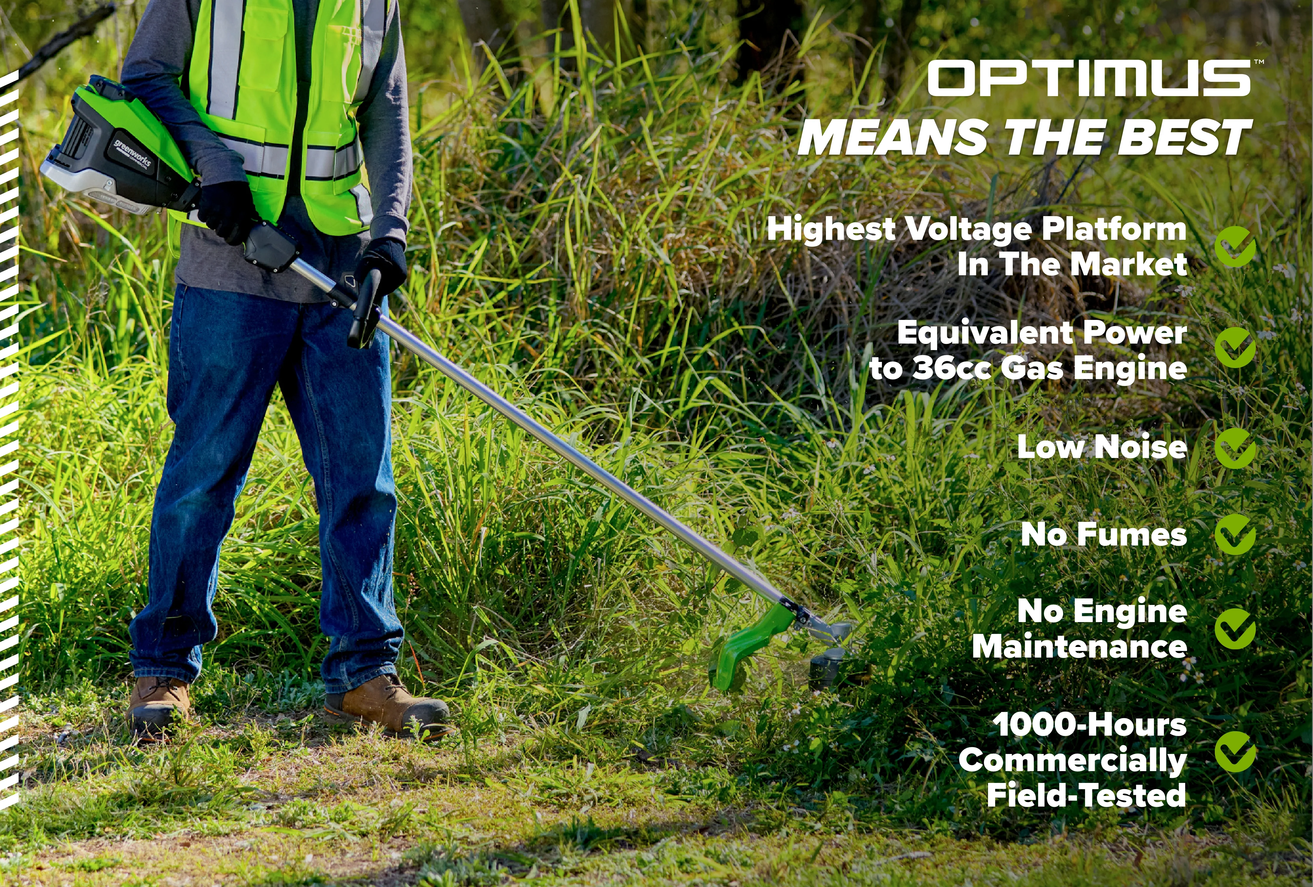 82V OPTIMUS 1.6kW 17" String Trimmer With (1) 4 Ah Battery and Dual Port Charger | ST161-4DP - Image 9
