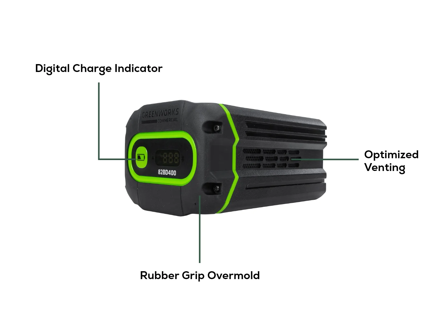 82V 4Ah Battery with Bluetooth and Digital Readout | 82BD400 - Image 2