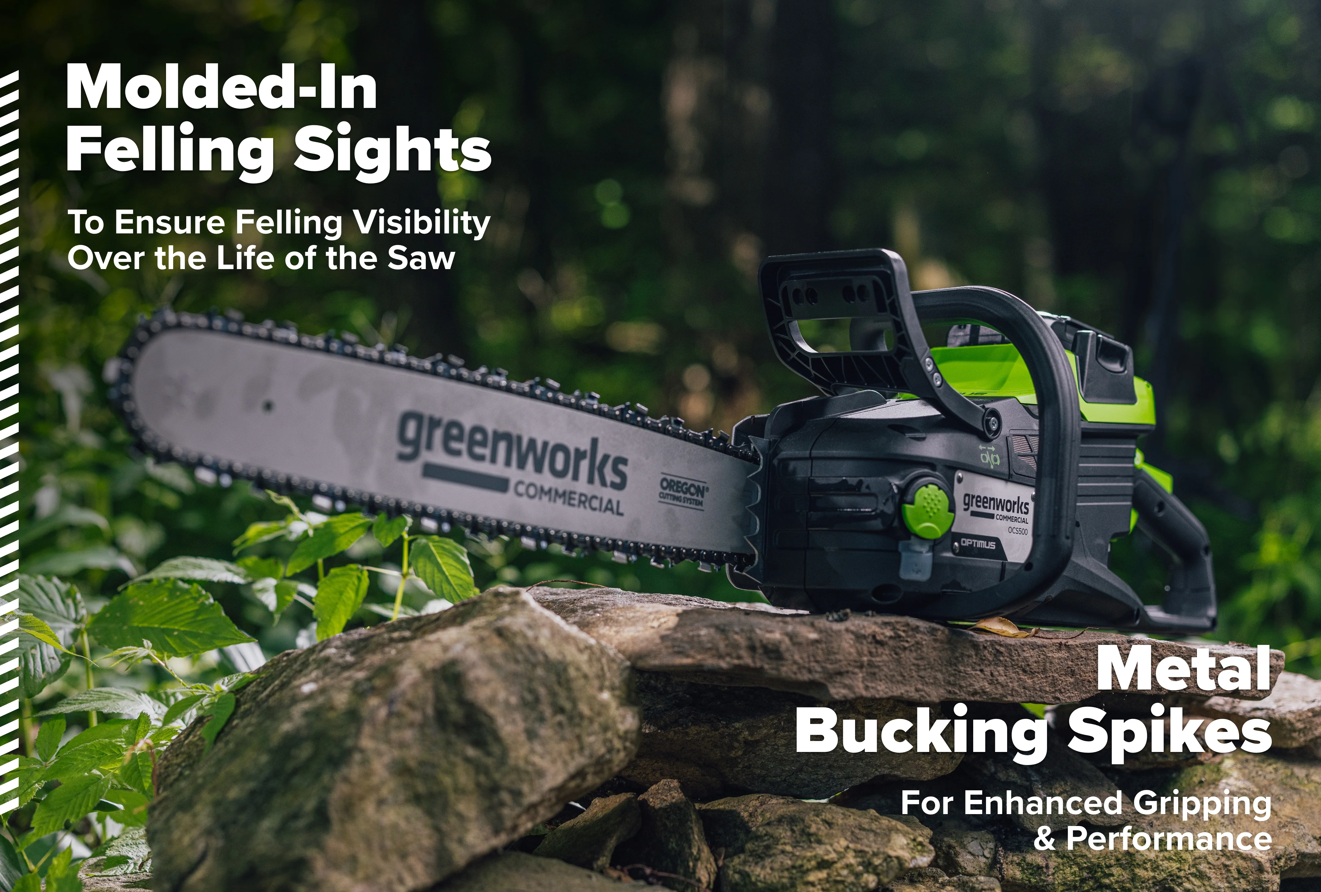 82V OPTIMUS 3.0 kW Chainsaw Powerhead with CORE400 Battery & DP Charger | OCS500-C4DP - Image 3