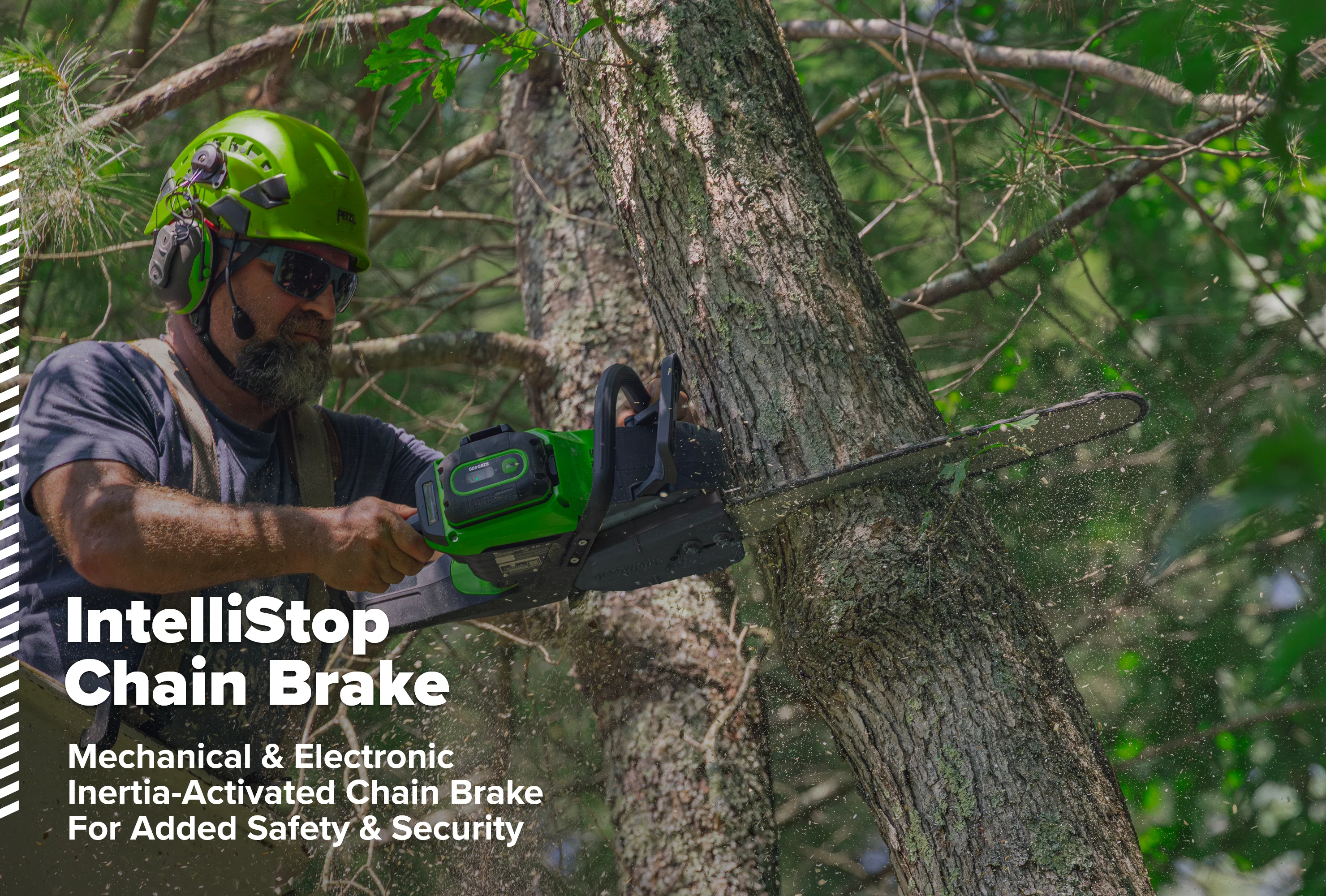 82V OPTIMUS 3.0 kW Chainsaw Powerhead with CORE400 Battery & DP Charger | OCS500-C4DP - Image 4