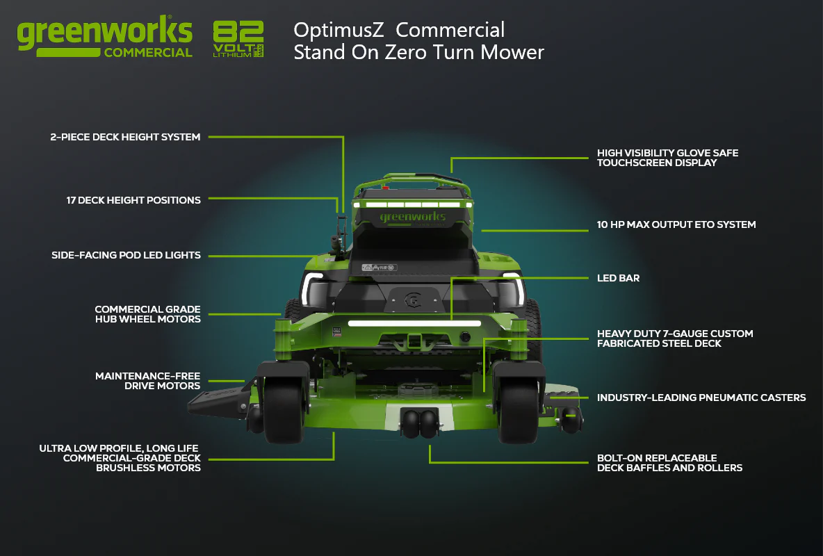 OptimusZ 52” 24kWh Stand-On Zero-Turn Mower | CZ52S24X - Image 12