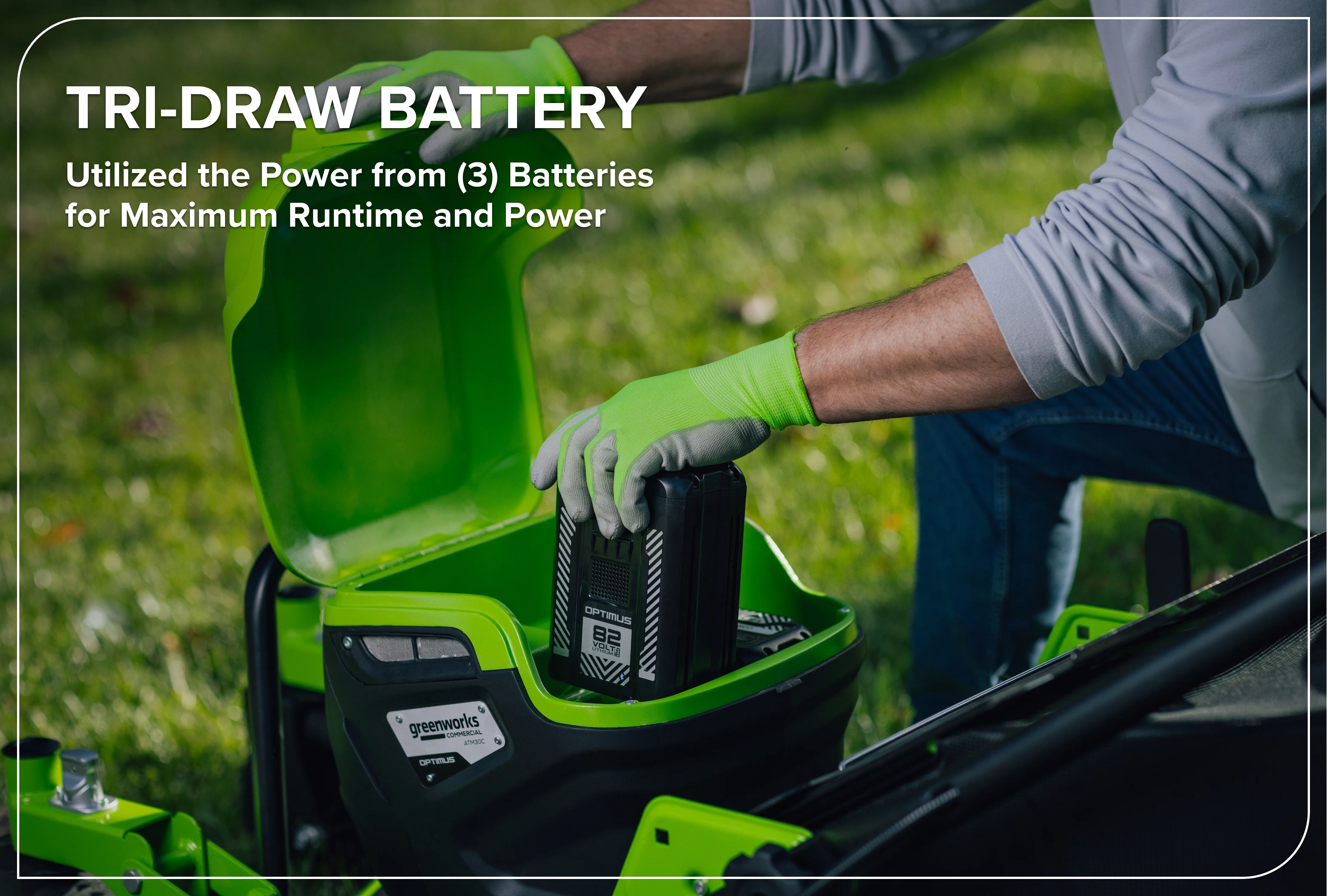 82V OPTIMUS ATM 30" Self-propelled Mower with Swivel Casters | ATM30C - Image 6