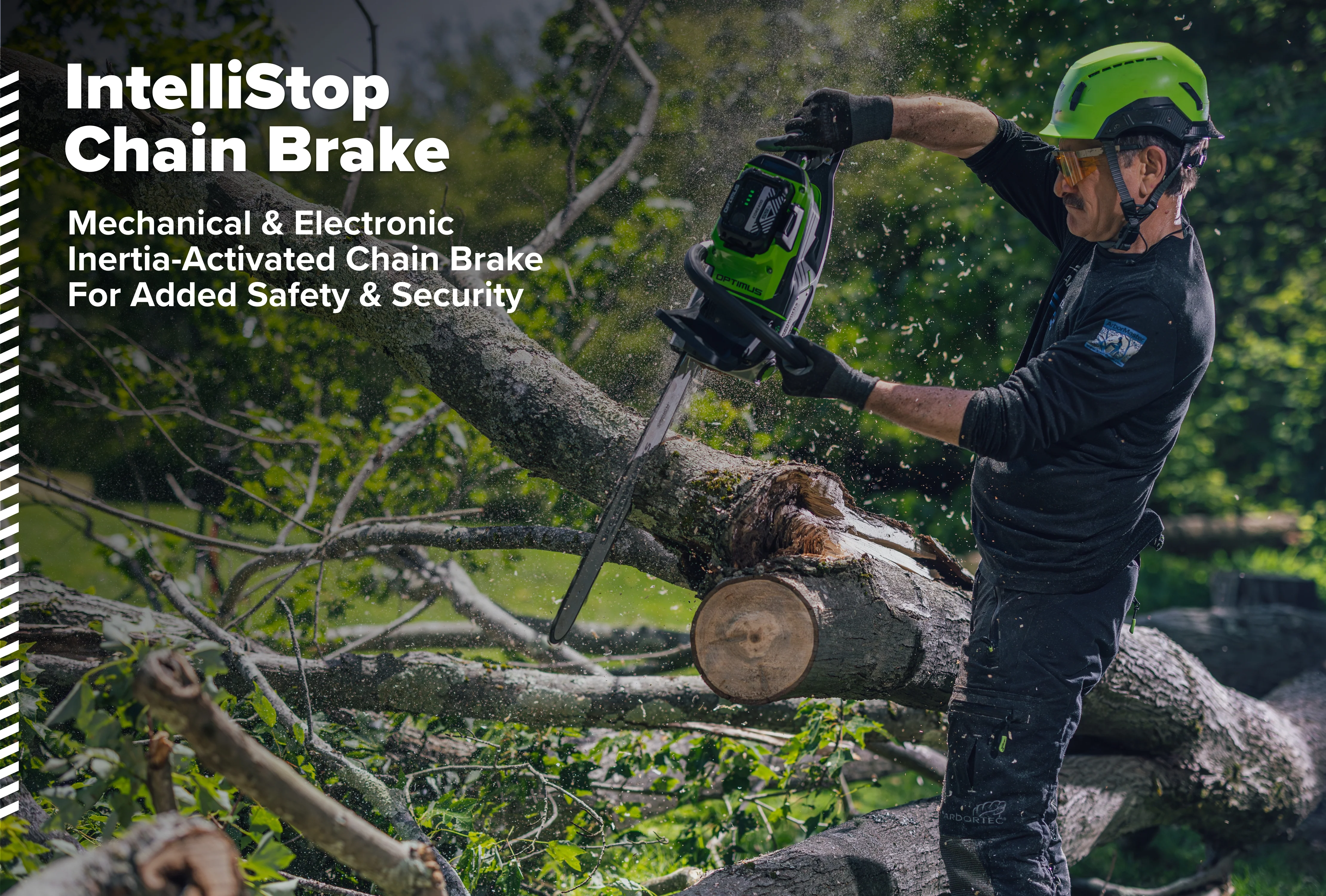 OPTIMUS 82V 3.6kw 18" Chainsaw Kit with CORE400 Battery & DP Charger | OCS600-C4DP-18 - Image 4