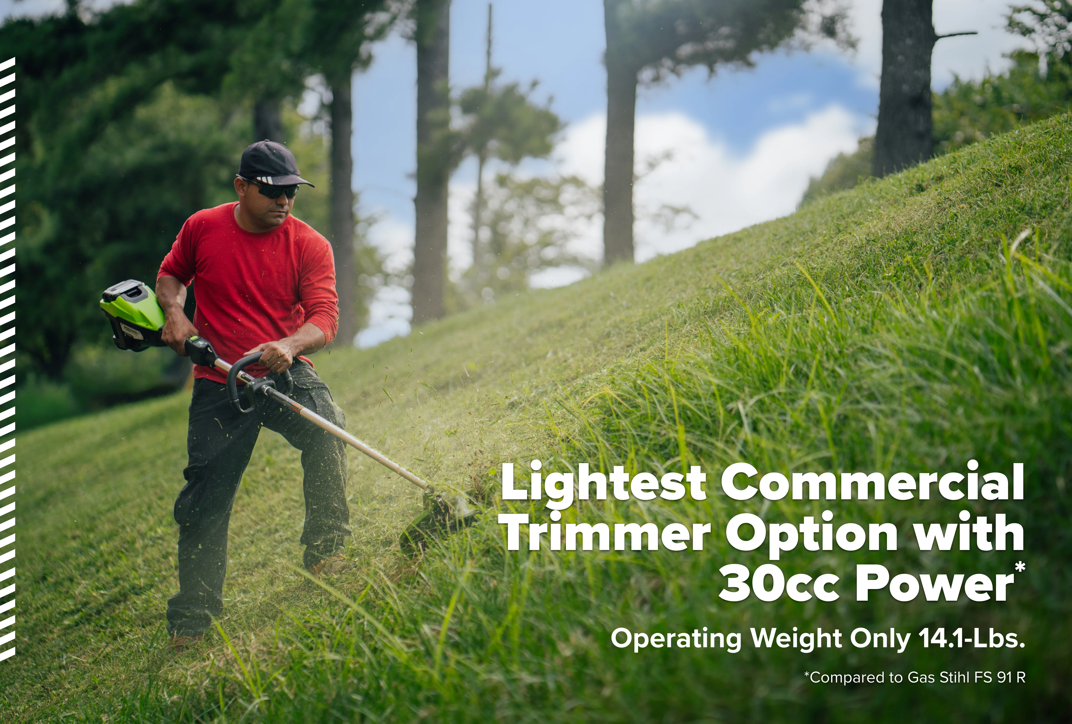 82V OPTIMUS 1.3kW 17" Top Mounted String Trimmer - Tool Only | ST131 - Image 3